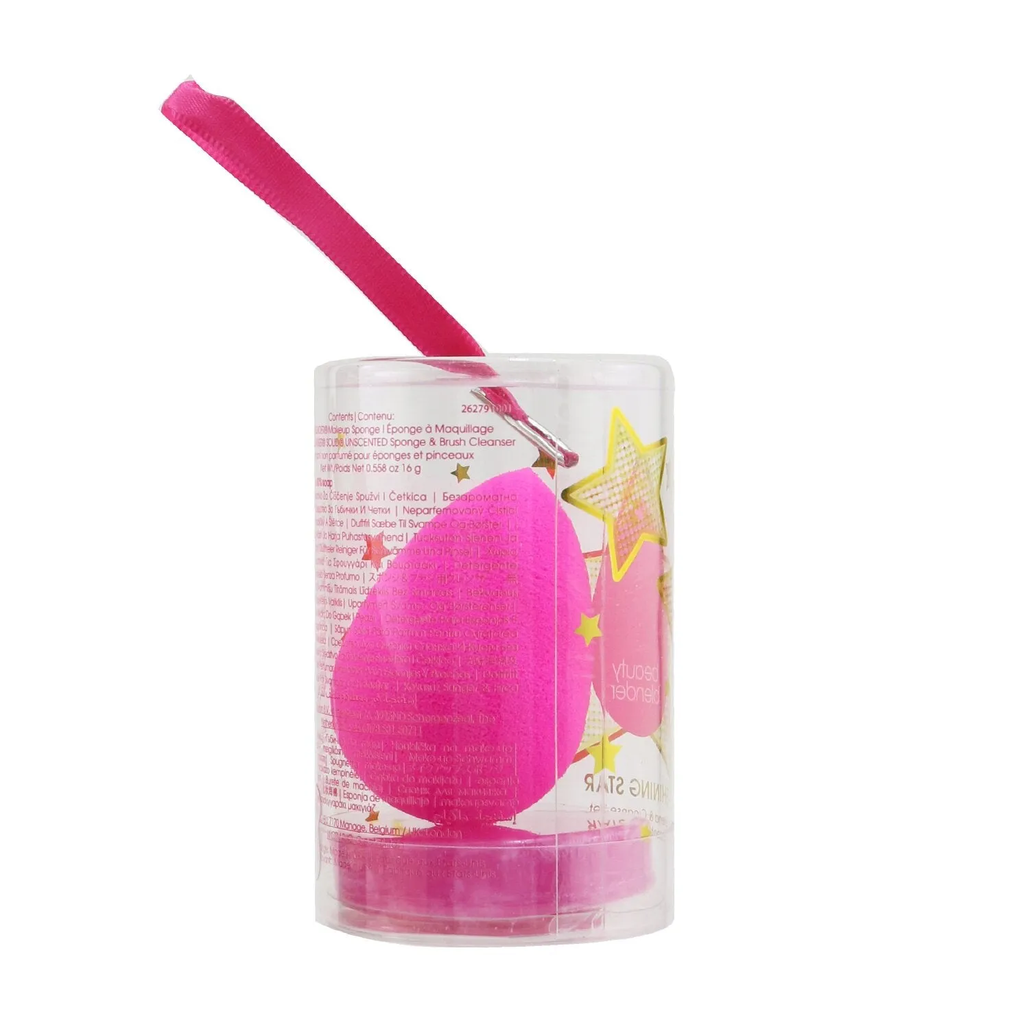 BeautyBlender Shining Star Blend & Cleanse Set (1x BeautyBlender. 1x Mini Solid BlenderCleanser)  2pcs