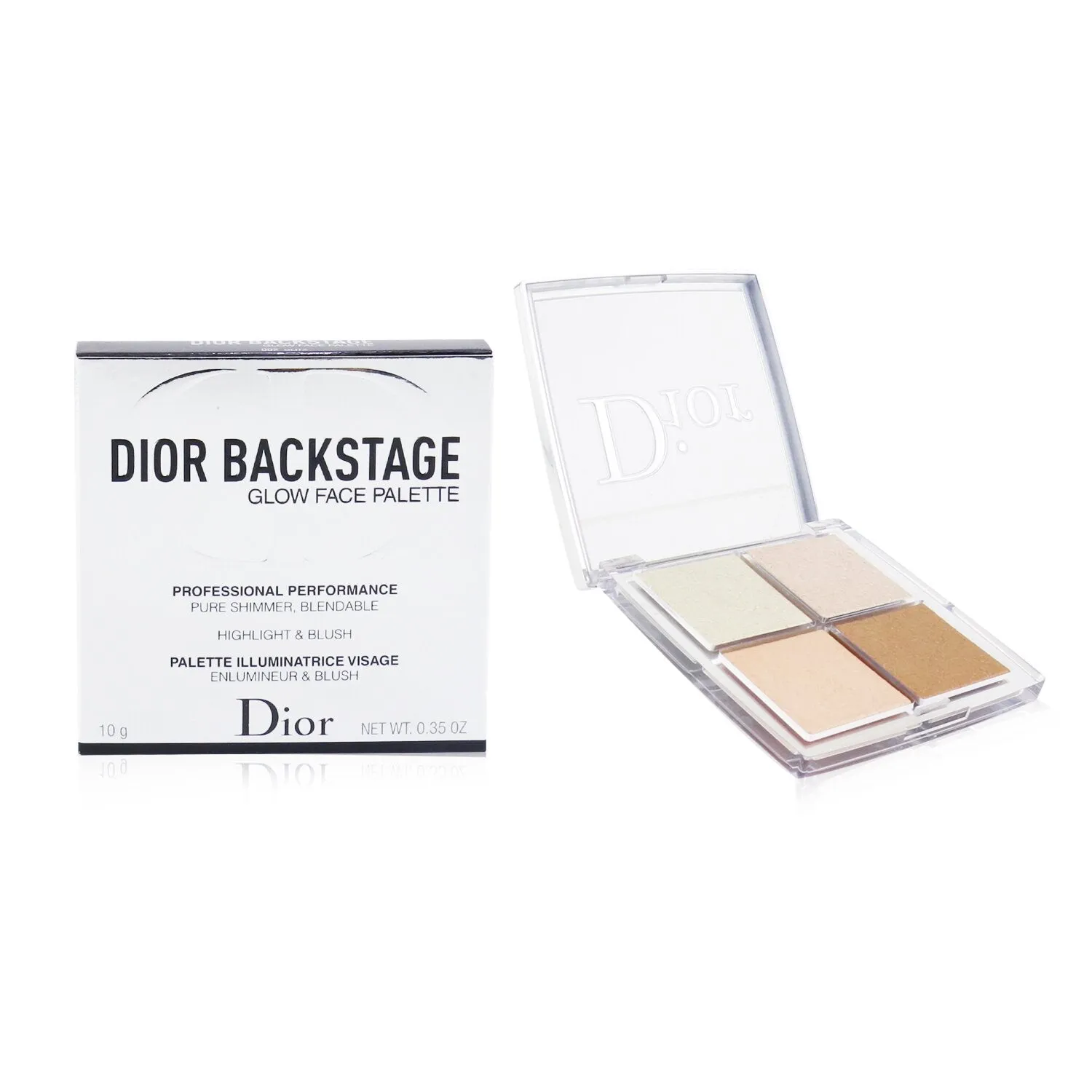 Christian Dior Backstage Glow Face Palette (Highlight & Blush) - # 003 Pure Gold  10g/0.35oz
