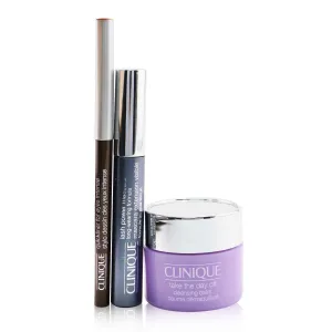 Clinique Lash Power Extension Visible Mascara Kit (1x Mascara 6ml   1x Quickliner 0.14g  1x Cleansing Balm 15ml)  3pcs