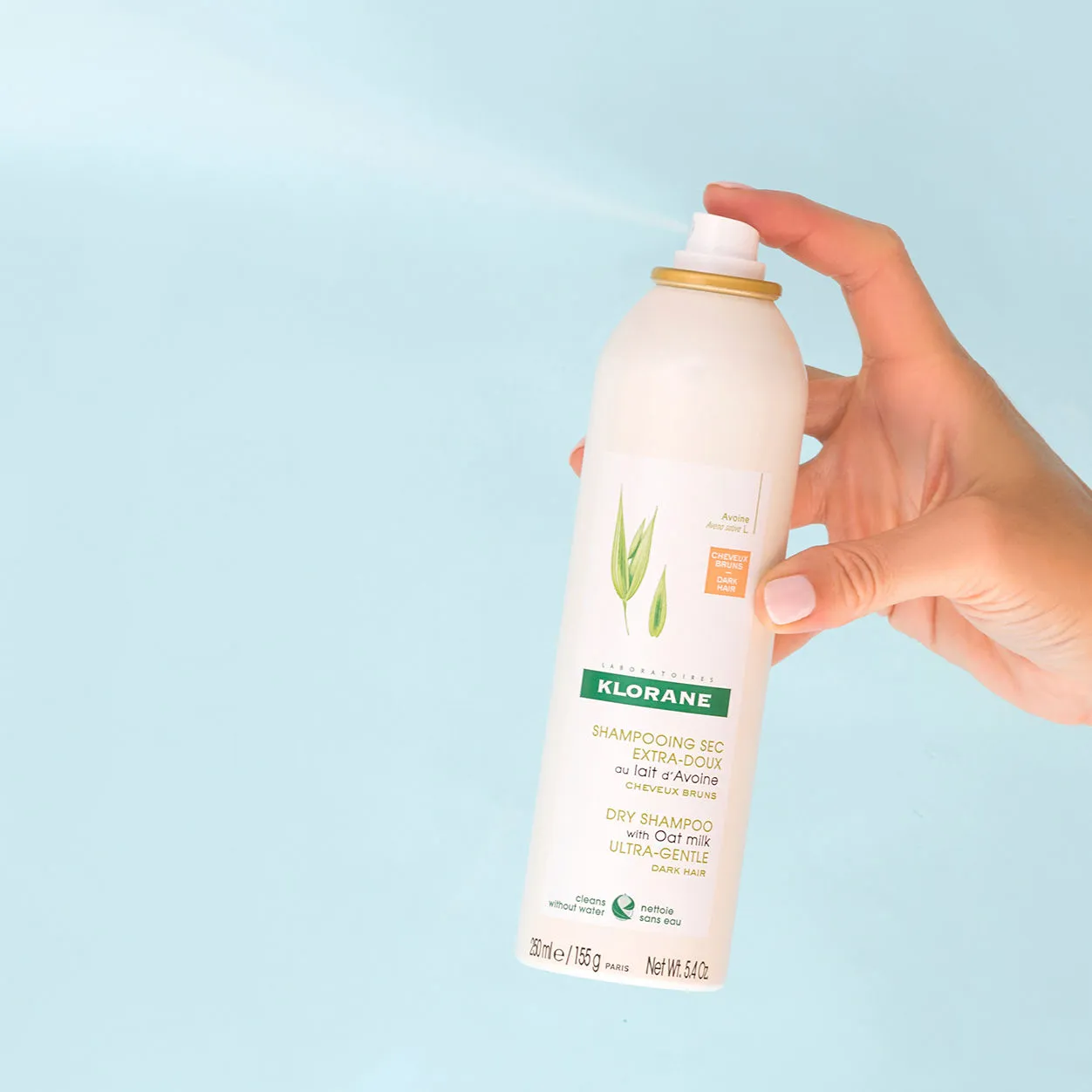 Dry Shampoo With Oat Milk for Dark Hair