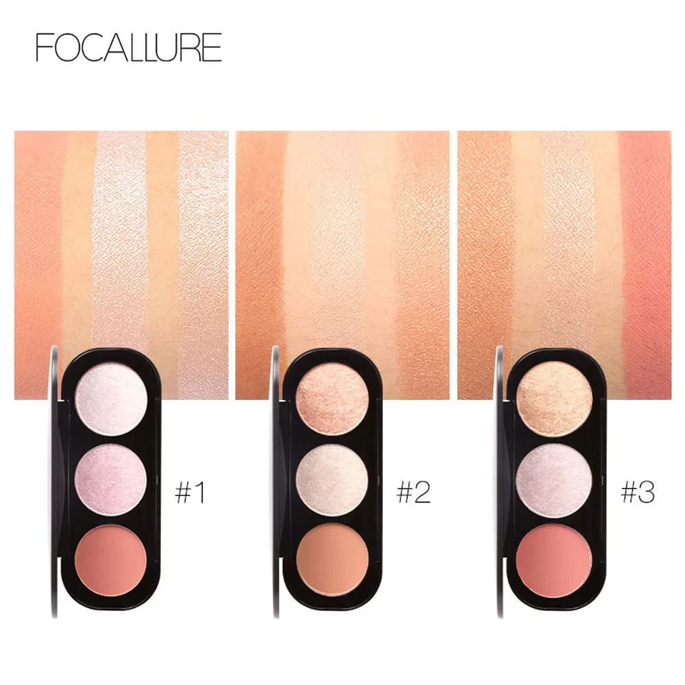 Focallure Blush & Highlighter Palette 03