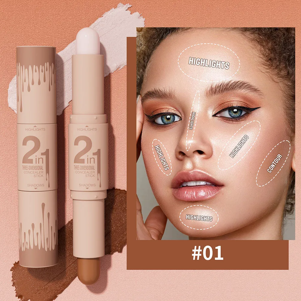 Hello Kiss 2-In-1 Three Dimensional Concealer Stick 01 4g