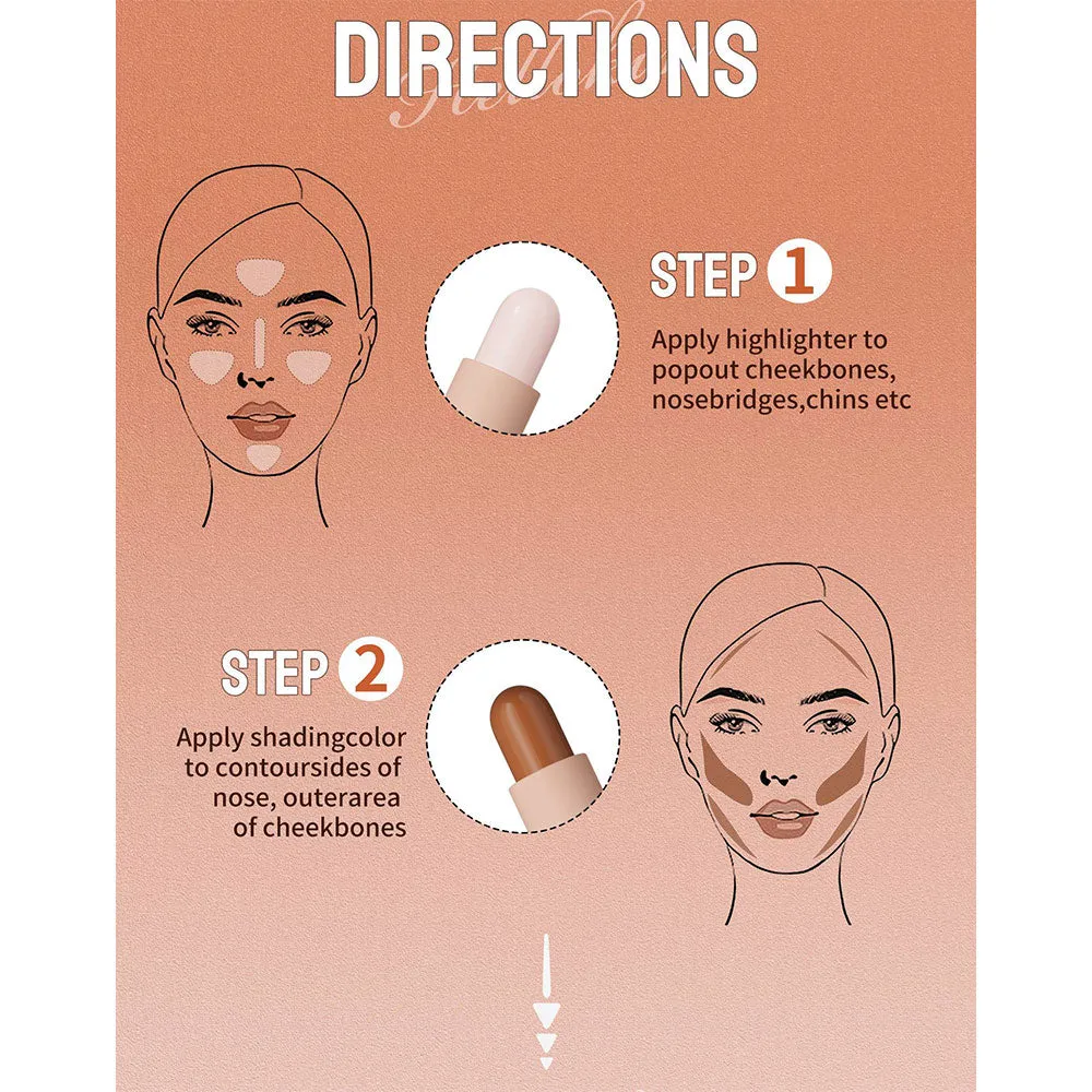 Hello Kiss 2-In-1 Three Dimensional Concealer Stick 04 4g