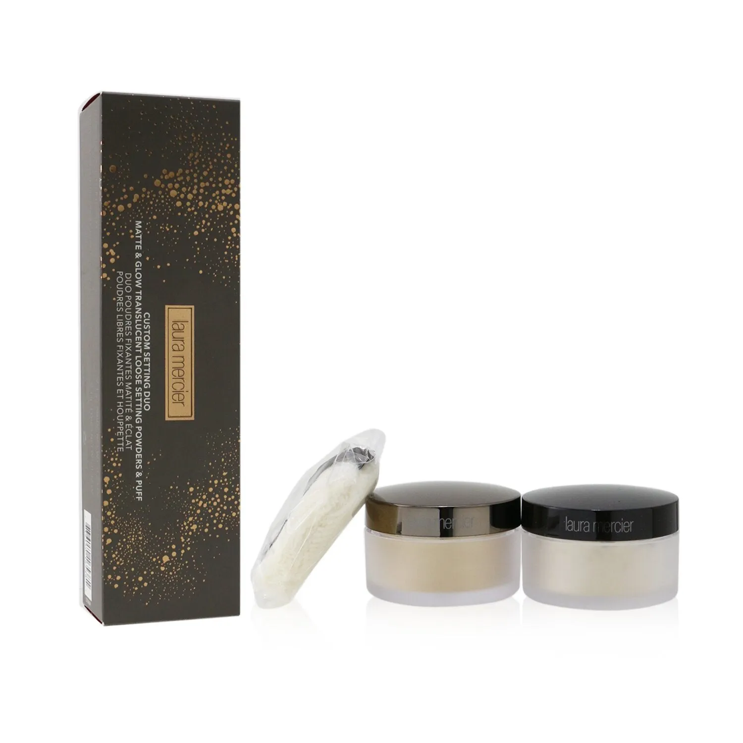 Laura Mercier Matte & Glow Translucent Loose Setting Powders & Puff Duo (2x Loose Setting Powder. 1x Mini Velour Puff)  2x9.3g/0.33oz