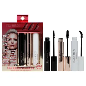 Paris Hilton Cosmetics Steal The Show Mascara Trio by Paris Hilton Cosmetics for Women - 3 Pc 0.27oz Lengthening Mascara. 0.27oz Volumizing Mascara. 0.27oz Curling Mascara