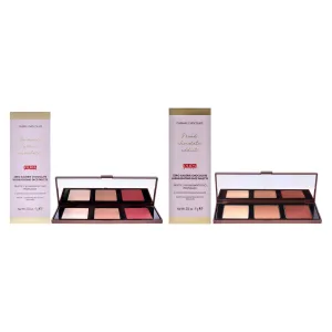 Pupa Milano Zero Calorie Chocolate Highlighter Palette Kit by Pupa Milano for Women - 2 Pc Kit 0.315oz Highlighter - 001 Cherry Chocolate. 002 - Caramel Chocolate