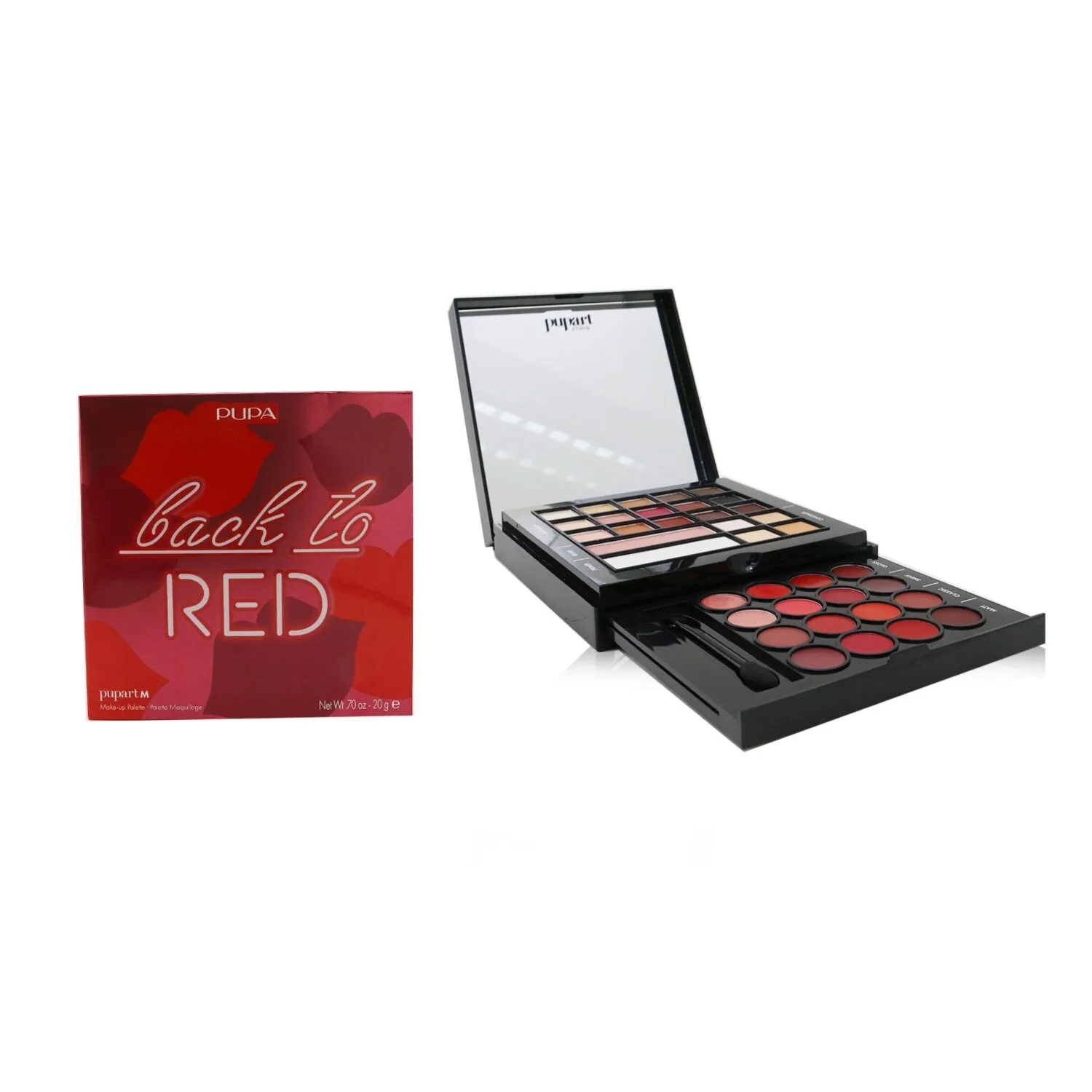 Pupa Pupart M Make Up Palette - # 001 Back To Red  20g/0.7oz