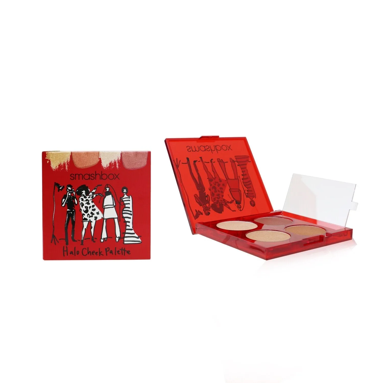 Smashbox Halo Cheek Palette (2x Highlighter. 2x Blush)  4x1.25g/0.04oz