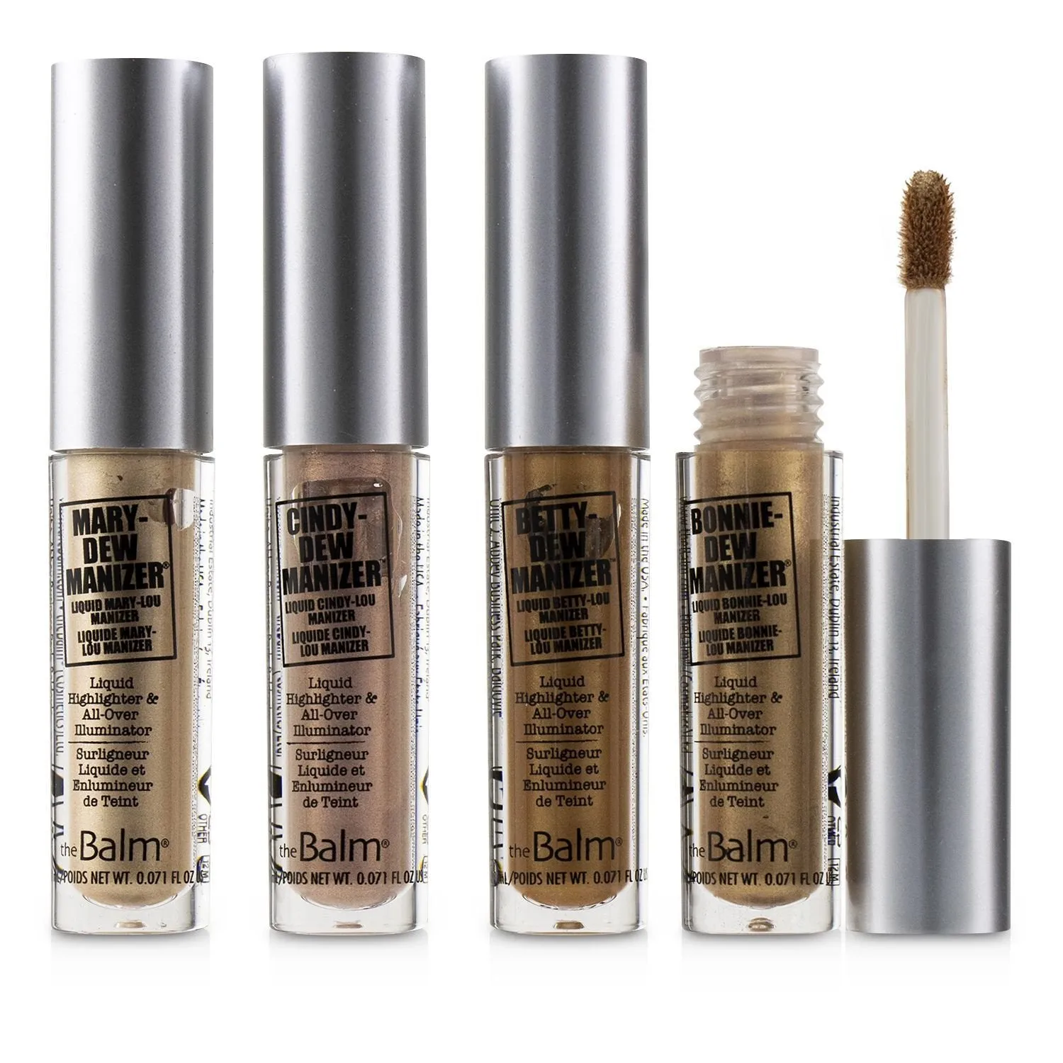 TheBalm The Dew Manizer's Quad (Liquid Highlighters)  4pcs